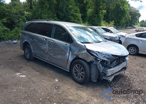 2021 Toyota Sienna Le из США, поврежденный, VIN 5TDKRKEC6MS065404